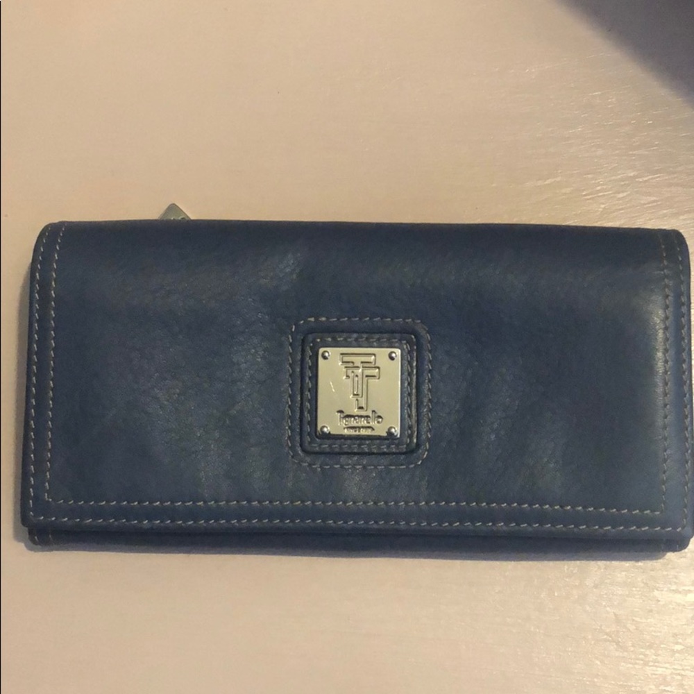Tignanello Genuine Leather Blue Wallet
